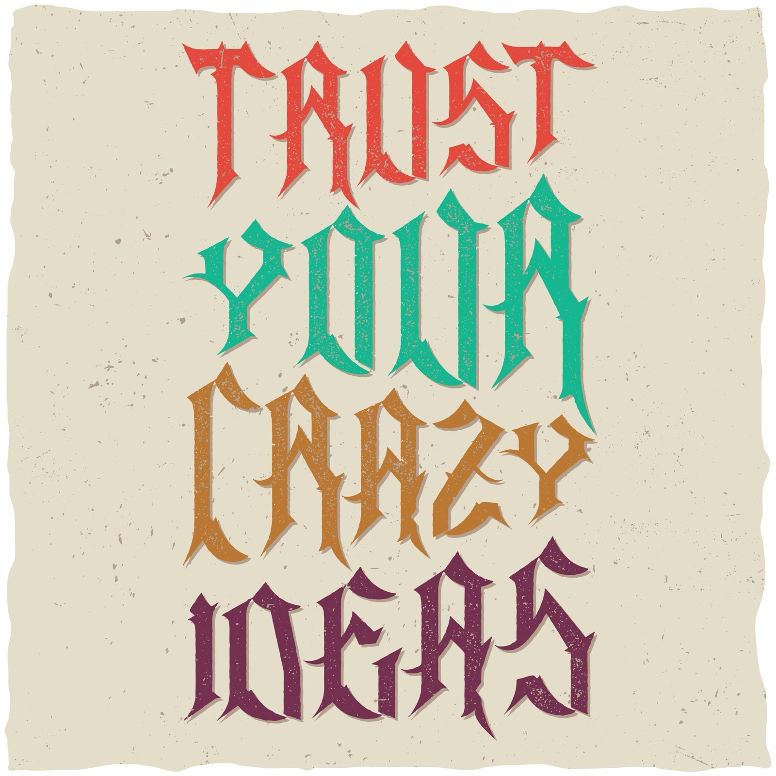 website design mistakes post - Trust Your Crazy Ideas Quote Typographic Background Design